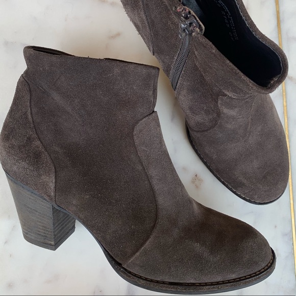 green suede ankle boots uk